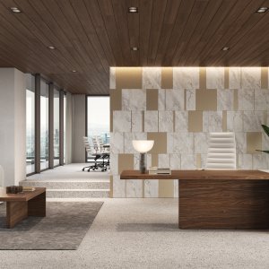 Kast met vier laden passend bij het Mux70 bureau
