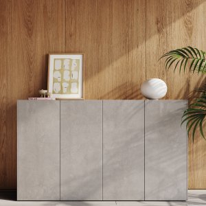 Legplank van rookglas in de Mux70 kast