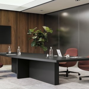 Leren console met zichtbaar stiksel van de Mux70