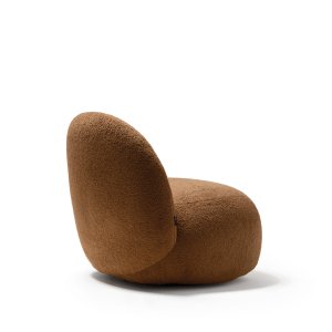 Schrijftafeltje met rond blad Ø 30 cm naast de fauteuil Hill