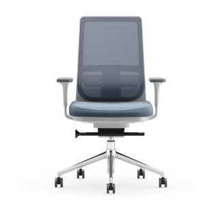 Rij Pyla stoelen in een open kantoortuin