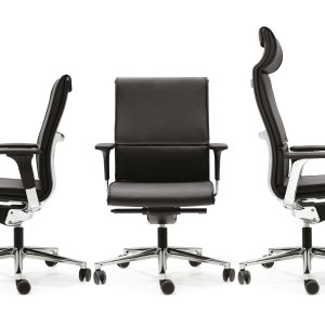 Una Chair met bronskleurig gecoat frame