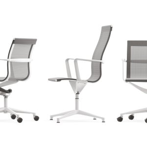 Verchroomde zamak-kap op een wiel van de Una Chair