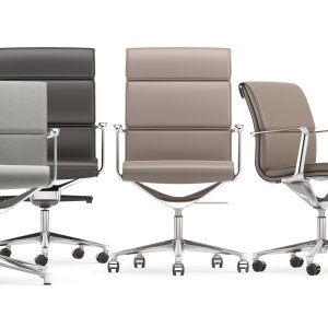 Directiestoelen Una Chair van ICF rond een vergadertafel