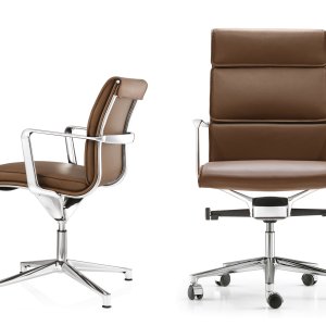 Vierarmige voet met glijders van de Una Chair