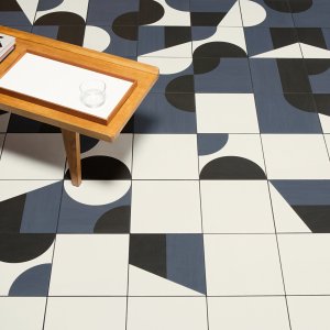Puzzle vloer van steengoed door Mutina