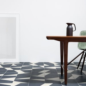 Puzzle Anglesey patroon in blauw en wit