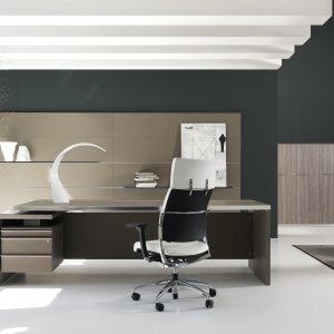 Athos ladeblok met doorlopende aluminium greeplijst