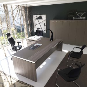 Athos directiebureau van IVM met ingebouwd Primofiore schrijfvlak