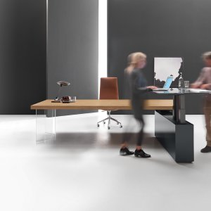 Presidentiële Kyo werkplek met dressoir