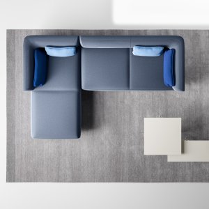 Lage bijzettafel Ø 60 cm van LaCividina voor een Node+ opstelling