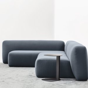 Hoekopstelling van de modulaire bank Suiseki