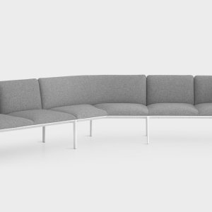 Modulaire wachtruimtebanken ADD van Lapalma in een lobby