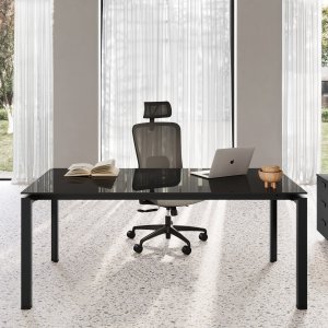 5th Element-schraag-teamtafel met twee aluminium top-accesses