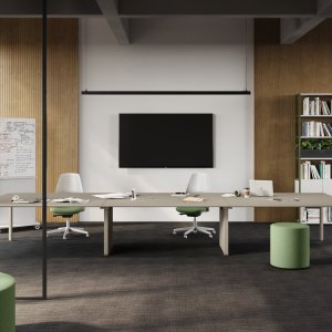 Detail van de trapeziumvormige 5th Element-poot 58 x 50 mm met nylon einddop