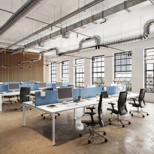 Los 5th Element-bureau op schuine schraagpoten