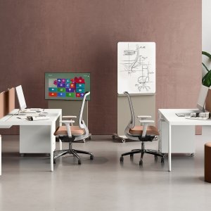 Detail van het rode PVC-signatuurprofiel op het Fil Rouge-benchframe