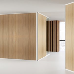 Vrijstaande Mood-wand van 222 cm definieert een kamer zonder het plafond te raken