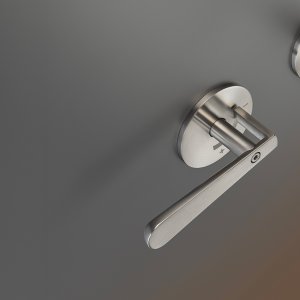 Lutezia van Cea Design, tweegreepskraan van gesatineerd roestvast staal