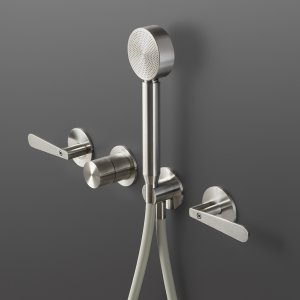 Driegatsset Lutezia met draaibare uitloop van gesatineerd staal, Cea Design
