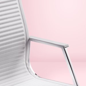Vergadertafel omringd door directiestoelen Nulite