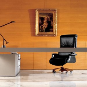 Handgenaaide zijnaad van de presidentiële fauteuil G7 van Mascheroni
