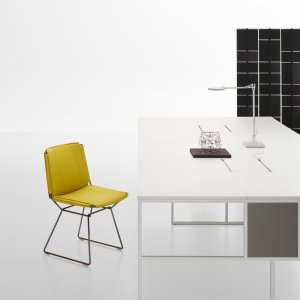 Pc-houder op wielen uit de 20.Venti reeks van MDF Italia