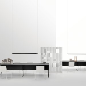 Compact bureau 20.Venti Home in gebleekt eiken