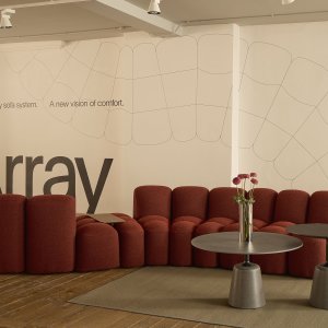 Rechte opstelling van het systeem Array van mdf italia