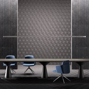 Doorlopende Metar wandpanelen met legplanken
