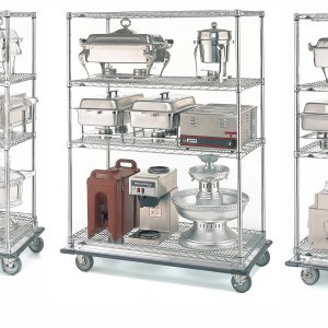 SiteSelect-staander met conische hulsmof van een Super Erecta stelling van Metro