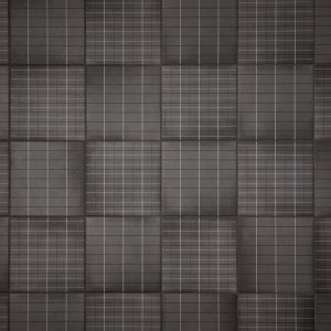 Badkamerwand in Aurore Charcoal Grid L van Mutina