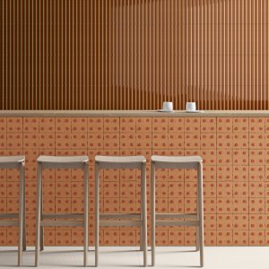 Terminal-stuk dat de Rombini-wand afsluit