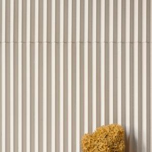 Verticaal ritme van Rombini-latten in mat Blue