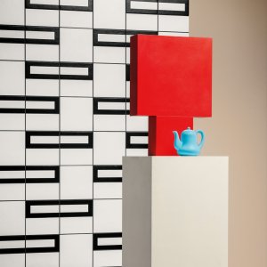 Patroon Rhombus Black uit de collectie Mattonelle Margherita van Mutina