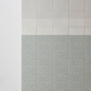 Patroon Zigzag White van Tape Mutina op de witte basis