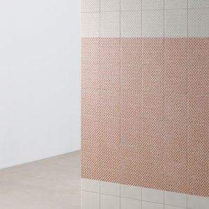 Patroon Grainy White van Tape Mutina op de witte basis