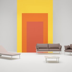 Poef Buddy 214 van Pedrali, 110×55 cm