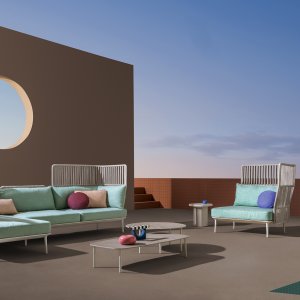 Bank Buddy Sofa 218 van Pedrali met armleuningen