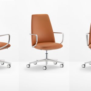 Directiestoel Elinor 3755 van Pedrali met hoge rug