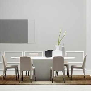 Ester stoelen in een Nederlands kantoorinterieur