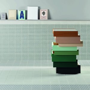 Patroon Grainy Blue uit de Tape collectie in geglazuurd gres