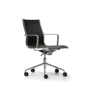 Horizontale stiksels op The Season Slim in kunstleer