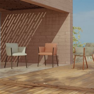 Brezza van S•CAB op een hotelterras
