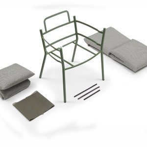 Afneembare kussenhoes van de Brezza fauteuil