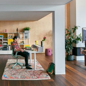 In hoogte verstelbare lendensteun in de modelkleur op de se:air