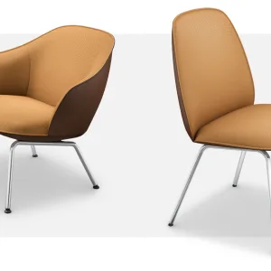 Wachtstoelen se:café van Sedus rond een koffietafel in een ontvangstruimte