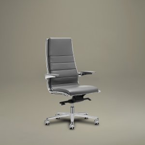 Directiestoel Sit it van Sitland in leder