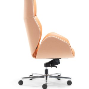 Hoge rugleuning van Suoni achter een directiebureau