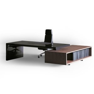 Asymmetrical van Tecno, ontwerp Piero Lissoni, in een directiekamer